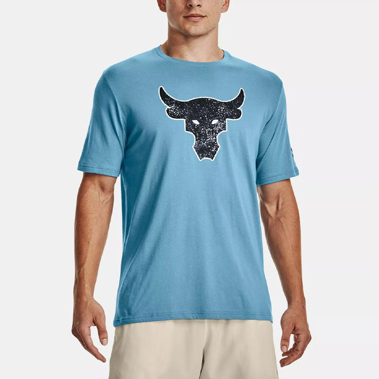 Under Armour Project Rock Brahma Bull Short Sleeve T-shirt 'Sky Blue' 1371214-416