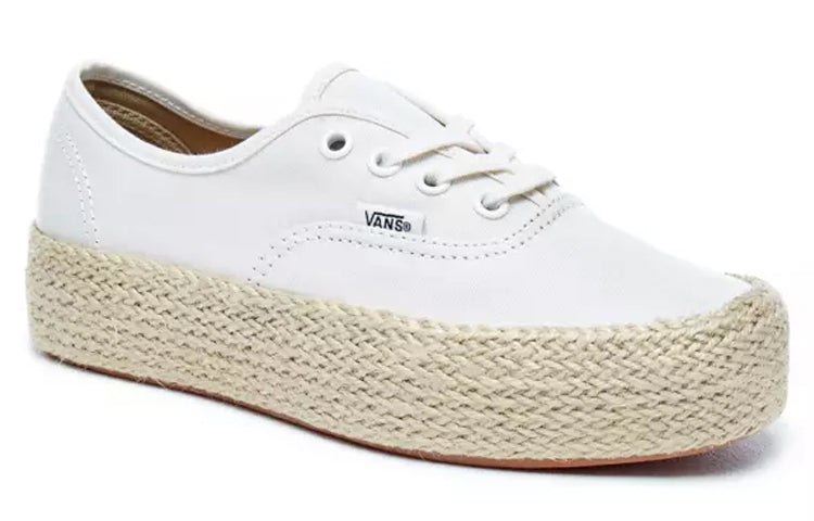 Vans Authentic Platform Espadrille 'Marshmallow' VN0A3NAQFS8