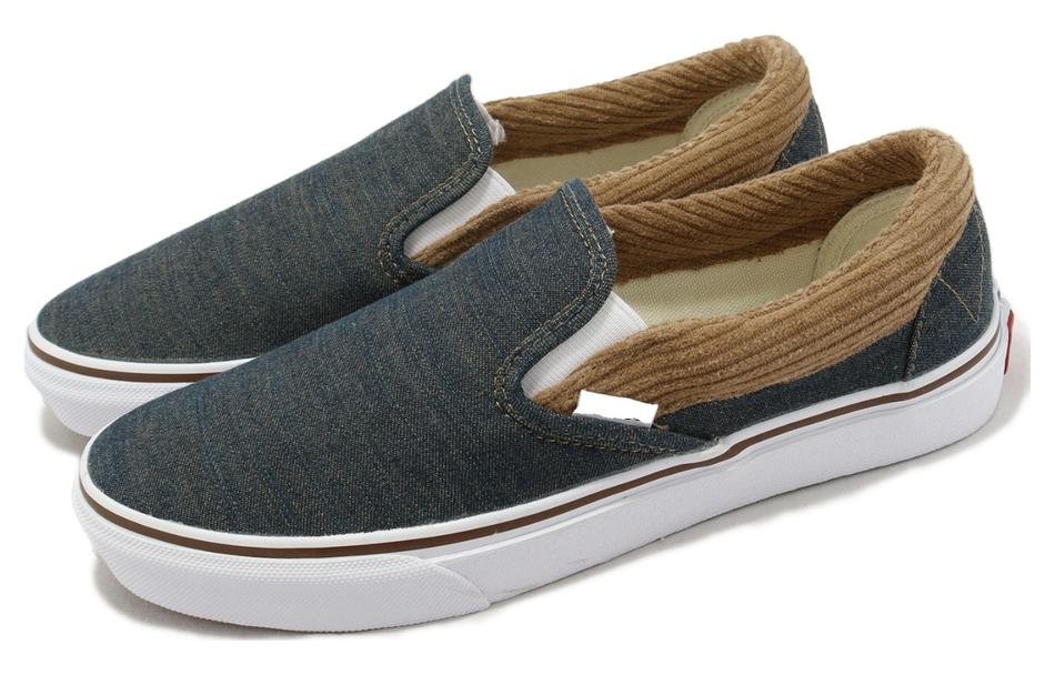 Vans Remix Slip-on Denim Corduroy 'Blue Brown' 6290700002