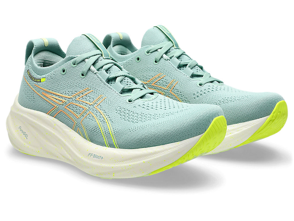 (WMNS) ASICS GEL-NIMBUS 26 Sneakers 'Green White' 1012B602-301