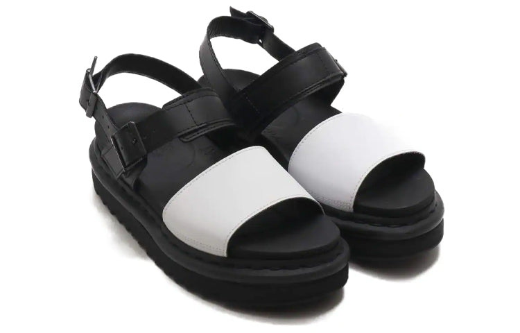 (WMNS) Dr. Martens Voss Sandals Black/White 24628009