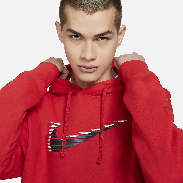 Nike Sportswear Club Pull Over Hoodie 'University Red' DM7947-657