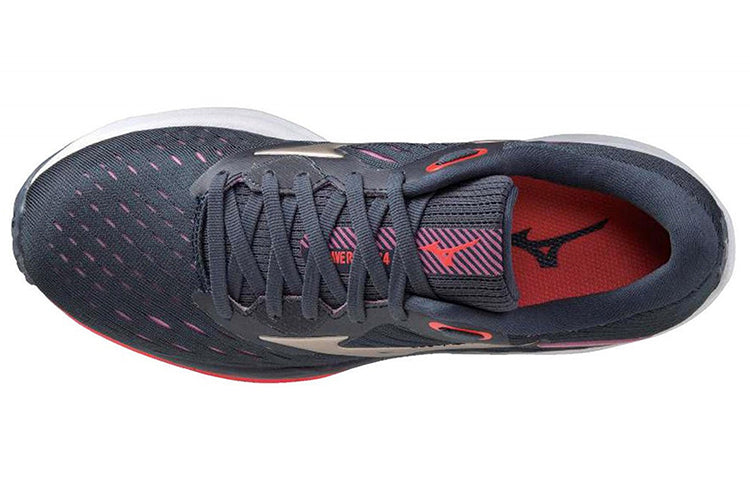 (WMNS) Mizuno Wave Rider 24 'Navy Red' J1GD200343