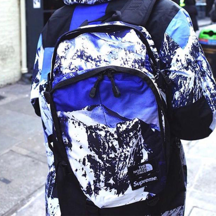 Supreme x The North Face Mountain Expedition Backpack 'White Black Blue' SUP-SS18-601