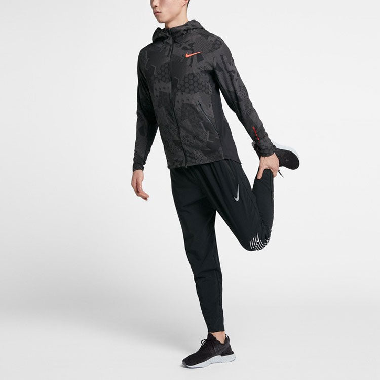 Nike Flex Running Training Sports Hooded Jacket Gray Dark gray BV6003-010