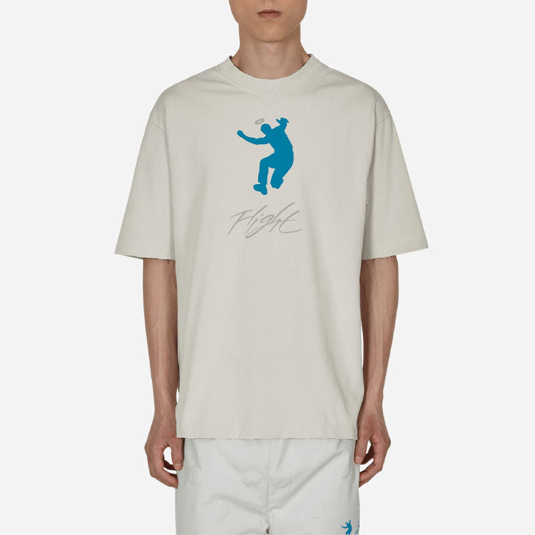 Air Jordan x Union Crossover SS22 Solid Color Character Alphabet Printing Round Neck Short Sleeve Asia Edition Gray DM2840-025