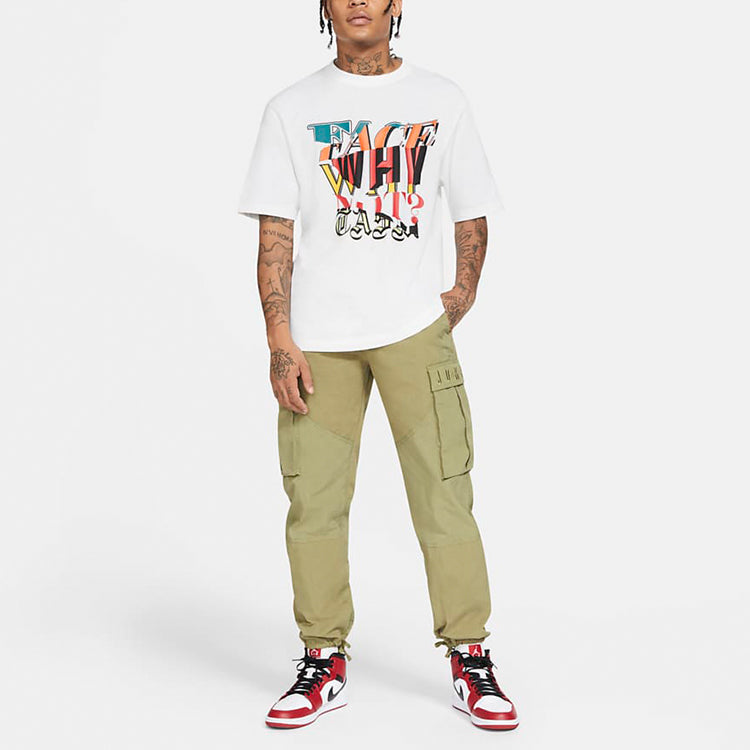 Air Jordan x why not ? x FACETASM Short Sleeves Tee US Edition 'White' DC4701-100