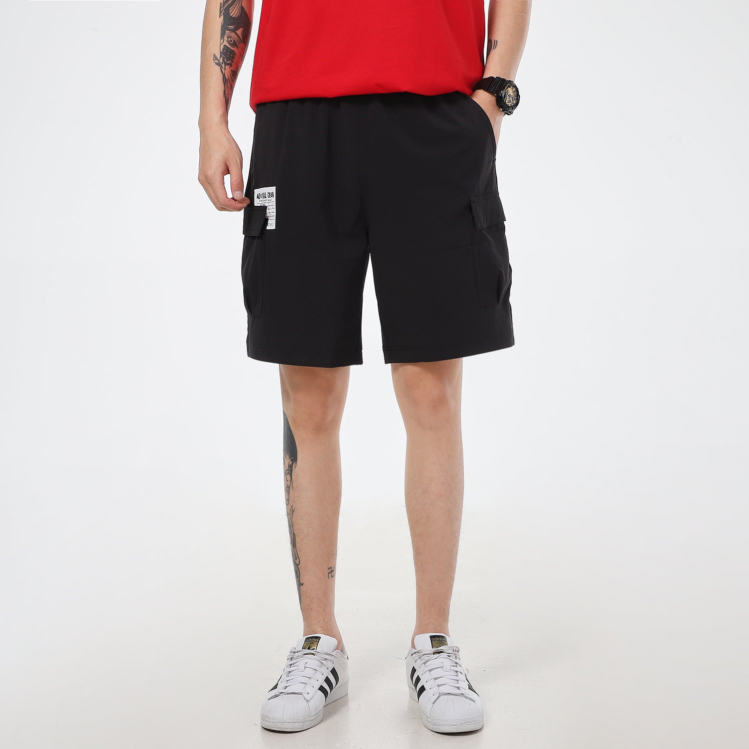 adidas neo Casual Sports Woven Cargo Shorts Black H61988
