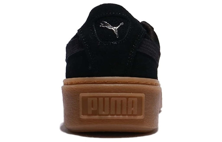 (WMNS) PUMA Suede Platform Animal Low Top Black 365109-01