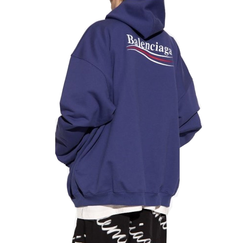 Balenciaga Political Campaign Hoodie 'Blue' 620973TKVI91195