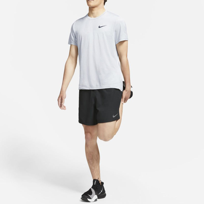 Nike Pro Dri-FIT Sports Training Quick Dry Round Neck Short Sleeve Gray CZ1182-073