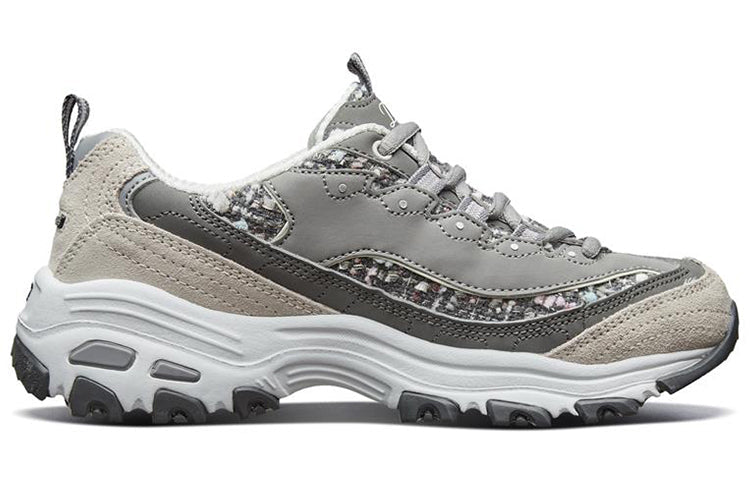 (WMNS) Skechers D'Lites 'Grey Beige' 9999196-CHAR