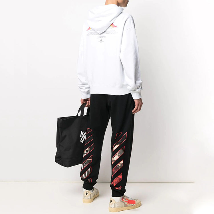 Men's Off-White SS21 Casual Black Sports Pants/Trousers/Joggers OMCH033R21FLE0031025