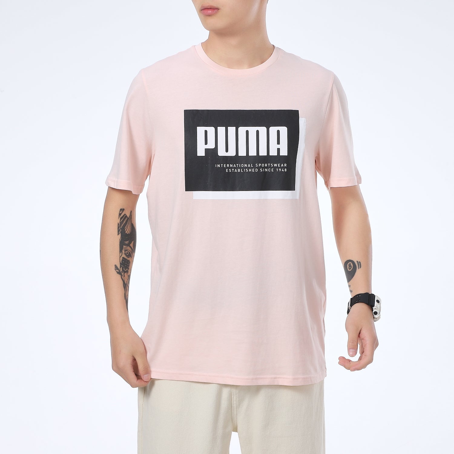 PUMA Summer Court Graphic T-Shirt 'Pink' 845864-27