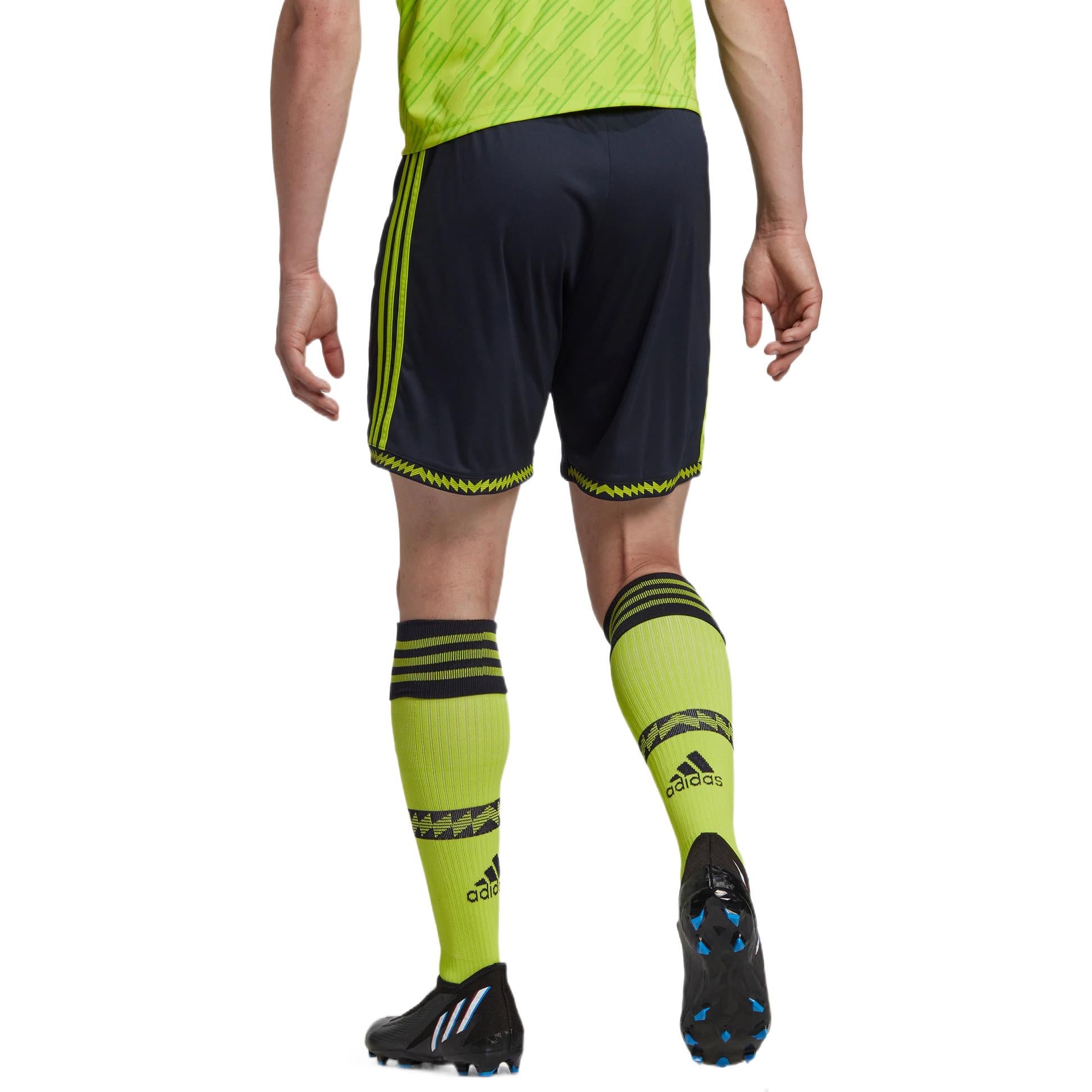 adidas Manchester United 22/23 Third Shorts Asia Sizing 'Black Green' HE2980