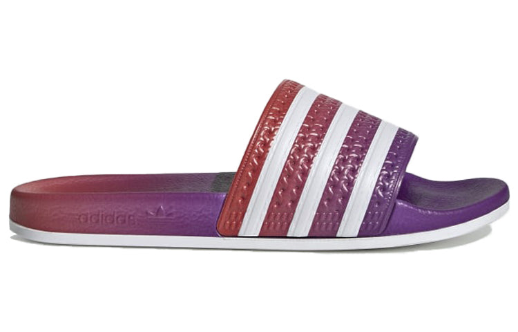 (WMNS) adidas originals Adilette Slides Purple White Slippers 'Purple White' EE6188