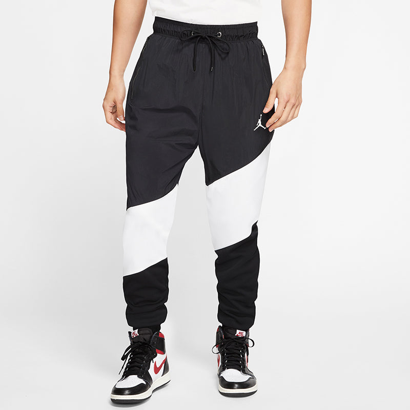 Air Jordan Wings Diamond Woven Sports Colorblock Sports Long Pants Black CI7922-010