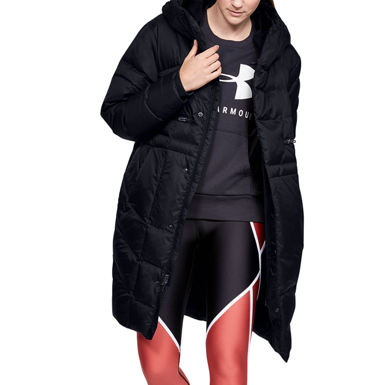 (WMNS) Under Armour Down Parka Jacket 'Black' 1342791-001
