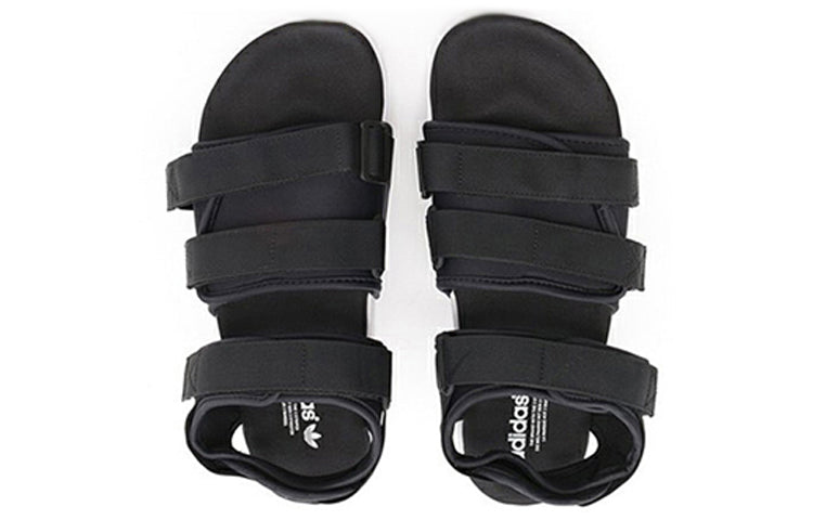 (WMNS) adidas Adilette Sandal Beach Sports White Sandals 'Black White' S75382