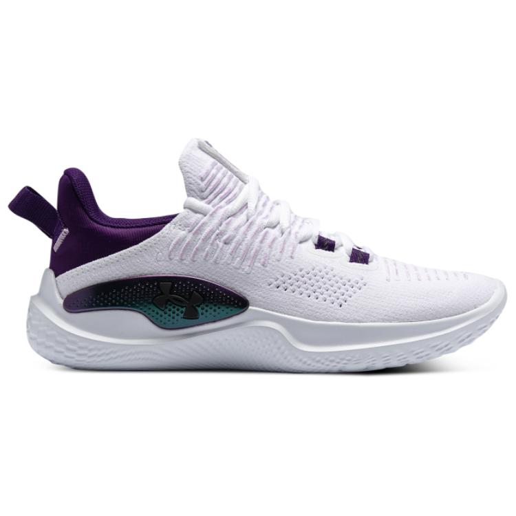 (WMNS) Under Armour Flow Dynamic IntelliKnit 'White Purple' 3027284-100