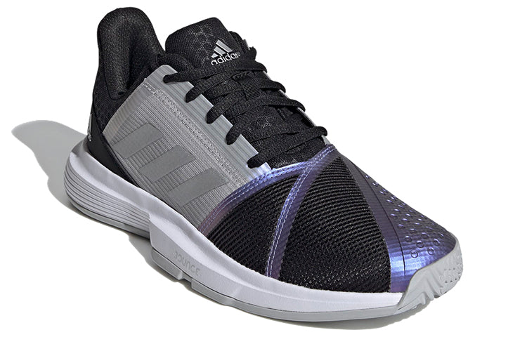 (WMNS) adidas CourtJam Bounce 'Black Silver Metallic' FX1525