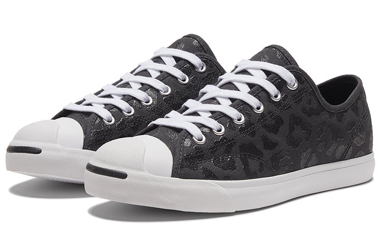 (WMNS) Converse Jack Purcell LP Low Sole Trendy Retro Casual Sneakers 'Black White' 570527C