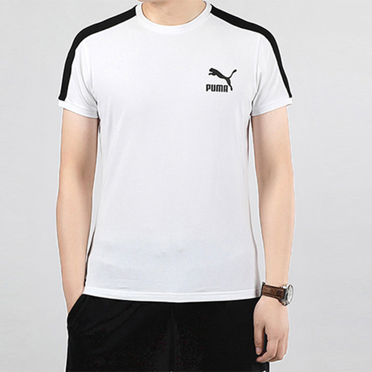 PUMA Iconic T7 Colorblock Short Sleeve White 598251-02