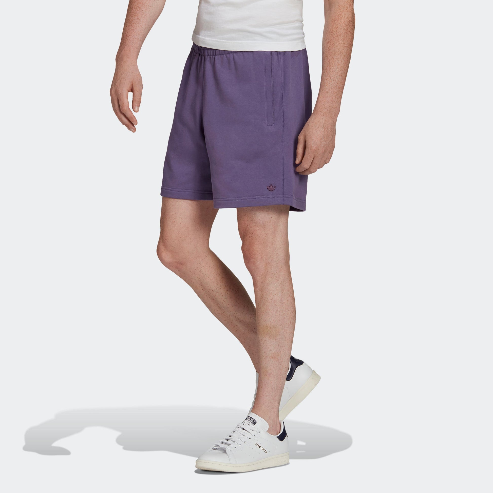 adidas originals C Short Ft Solid Color Lacing Sports Shorts Purple HF6361