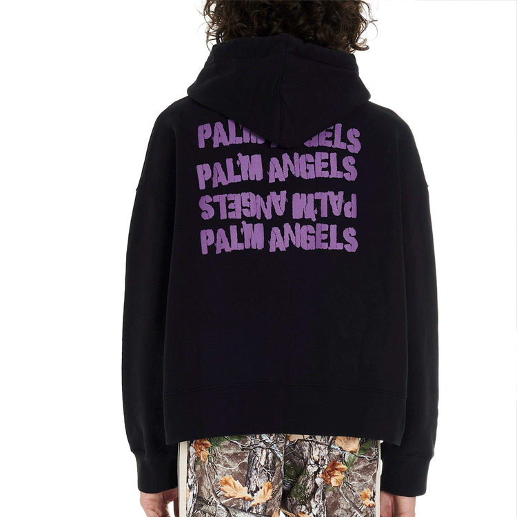 Men's PALM ANGELS Angel Pattern Printing Black PMBB058F196310321088