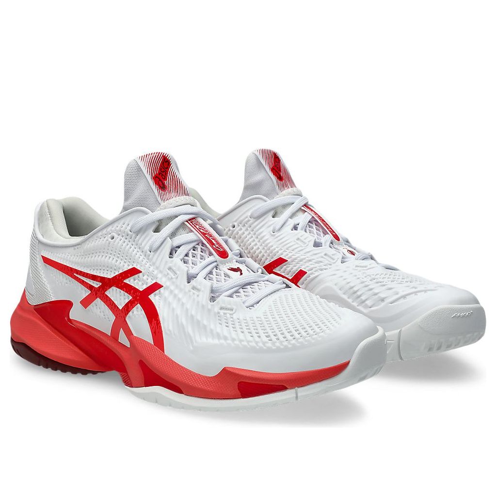 ASICS Court FF 3 Novak 'White Electric Red' 1041A522-966