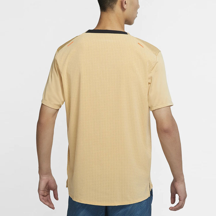 Men's Nike Running Athleisure Casual Sports Round Neck Short Sleeve Netherlands Orange T-Shirt DM4647-252