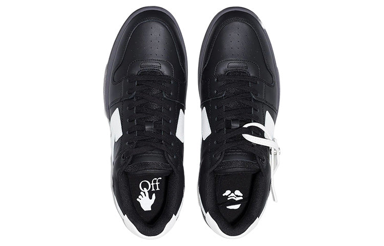 Off-White Out Of Office Low-Top Sneaker 'Black Grey White' OMIA189F21LEA0011001