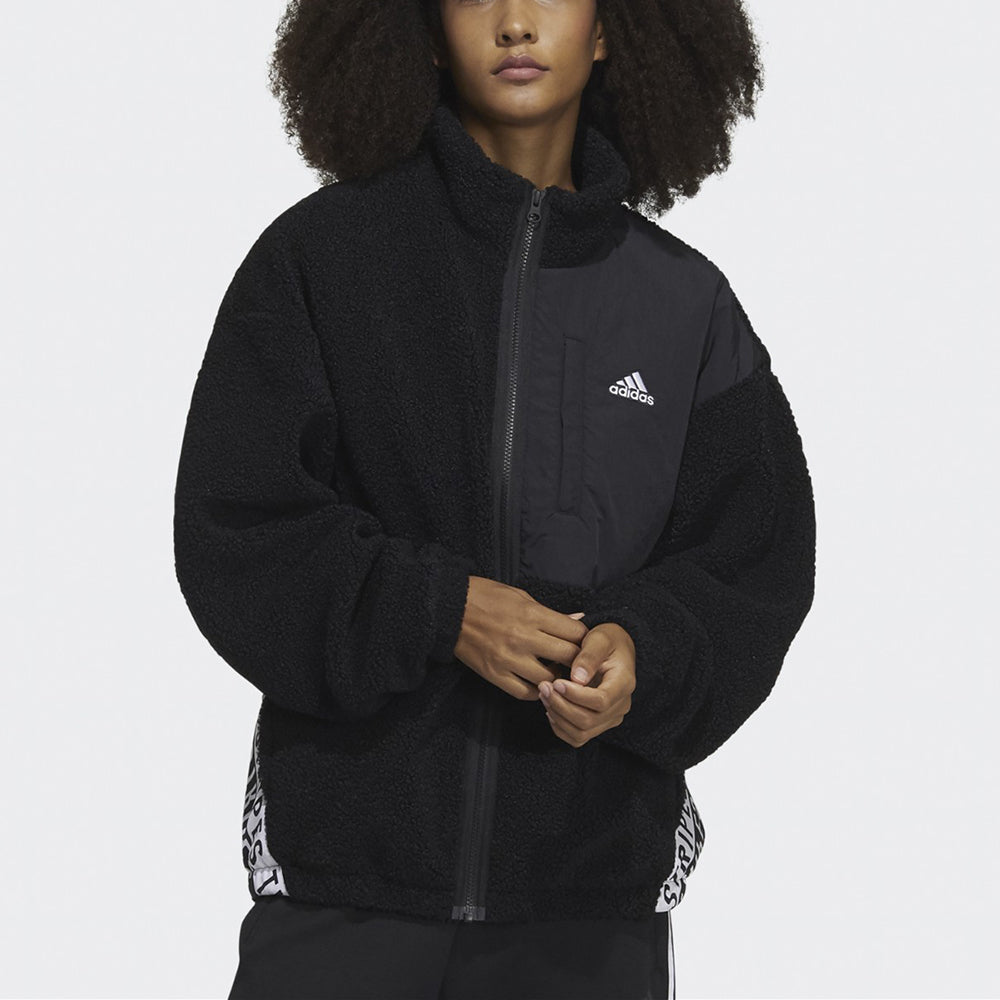 (WMNS) adidas Boa Jacket Stand Up Collar Jacket Coat Black HD0364