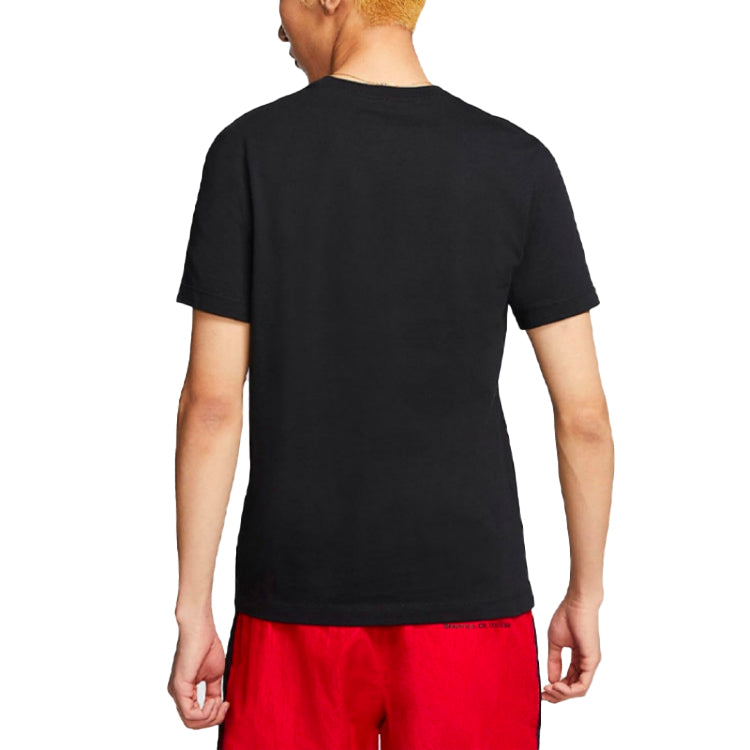 Nike Sportswear Printing Round Neck Short Sleeve Black DH0053-010