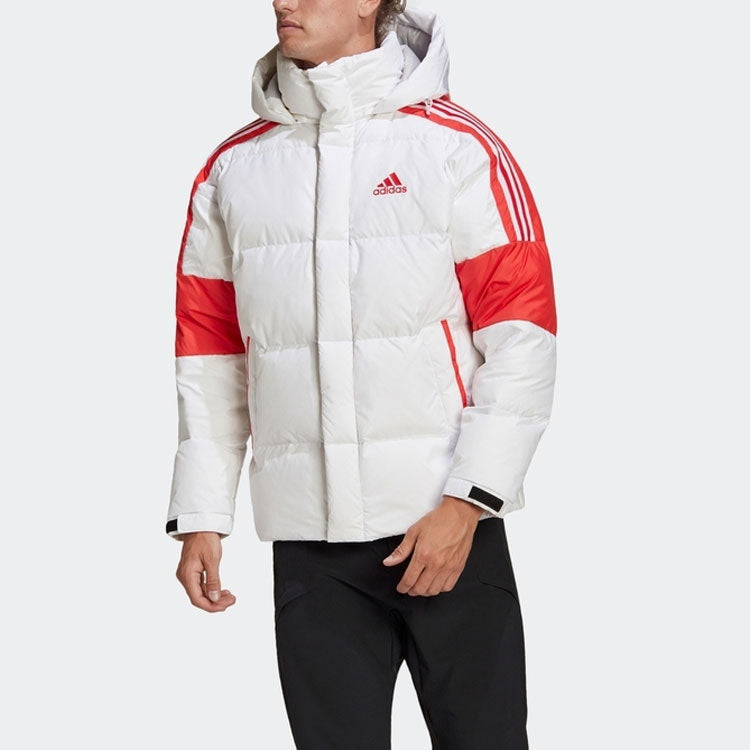 adidas Warm Outdoor Sports Down Jacket Male White GF0106