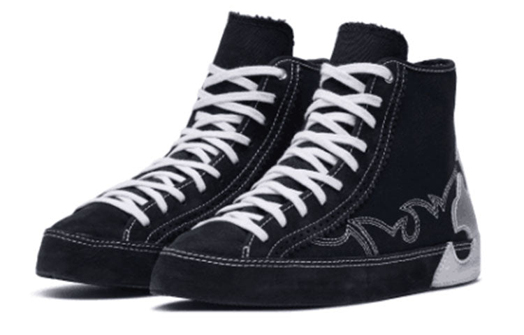 (WMNS) Converse Chuck Taylor All Star Sasha High Top Black Silver 'Blue White' 565002C