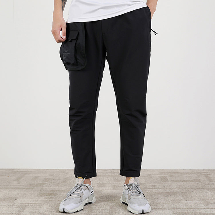 adidas Th Pnt Wv Flc Leisure Sports Training Wear Woven Trousers Men's Black GM4424