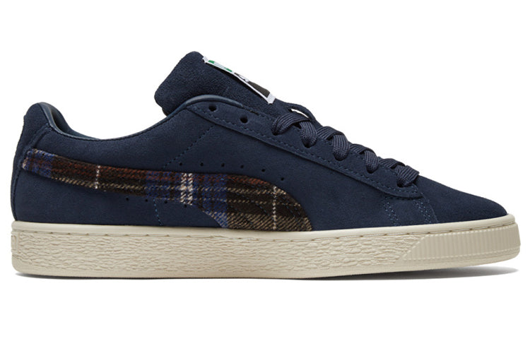 PUMA Unisex Suede Classic Flannel Sneakers Blue 384605-02