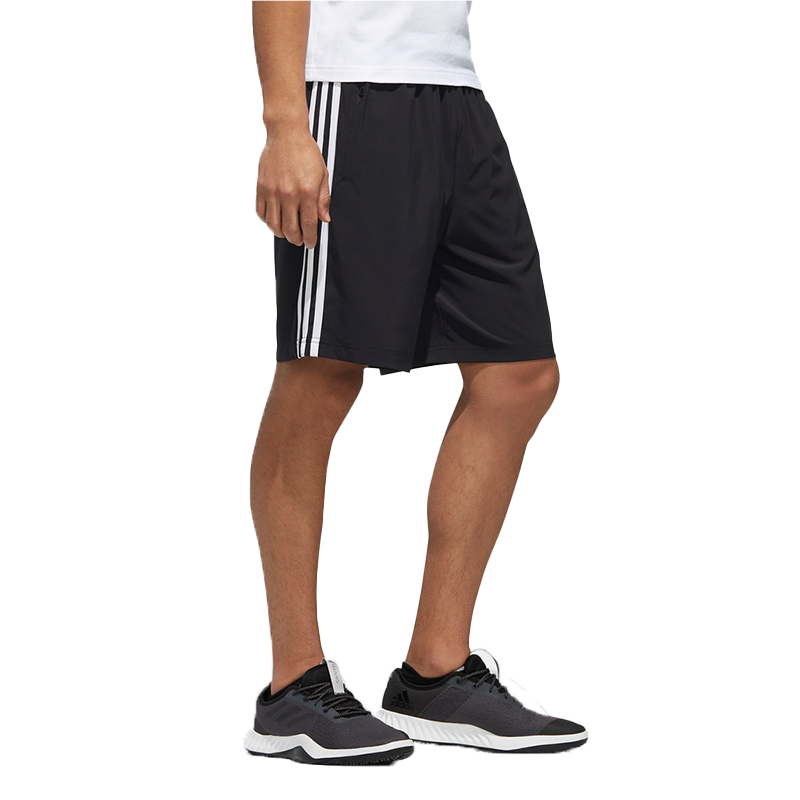 adidas AI SHR LIBRARY Stripe Athleisure Casual Sports Shorts Black DY8730