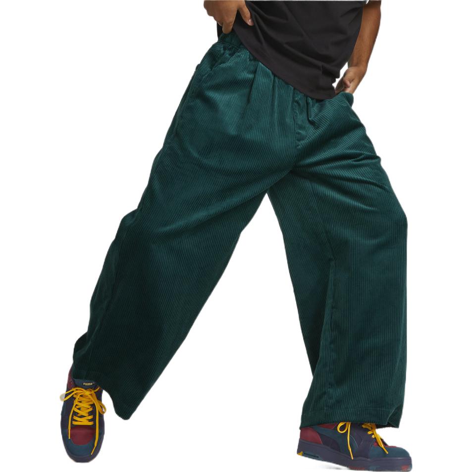 PUMA Uptown Oversized Trousers 'Green' 535810-24