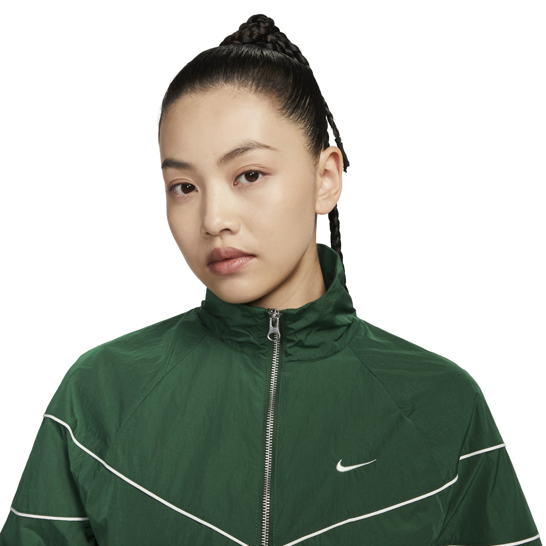 (WMNS) Nike Windrunner Woven Full Zip Jacket Asia Sizing 'Green' FV6305-300