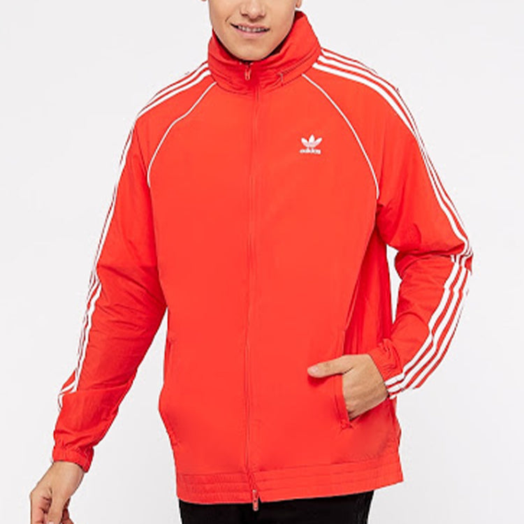 Men's adidas originals Logo Jacket Red CW1310