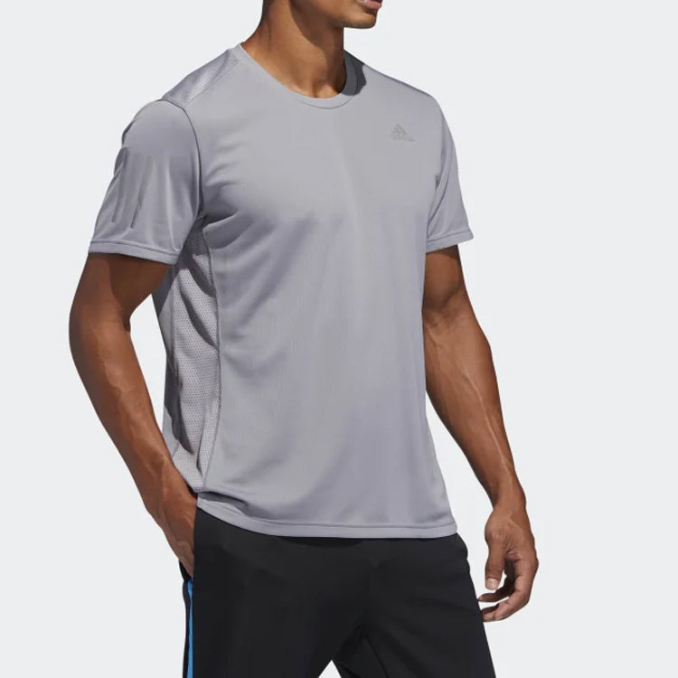 adidas Own The Run Tee Running Short Sleeve Gray DX1320