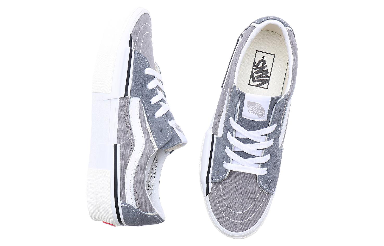 Vans SK8-Low Reconstruct 'Grey White' VN0009QSGRY