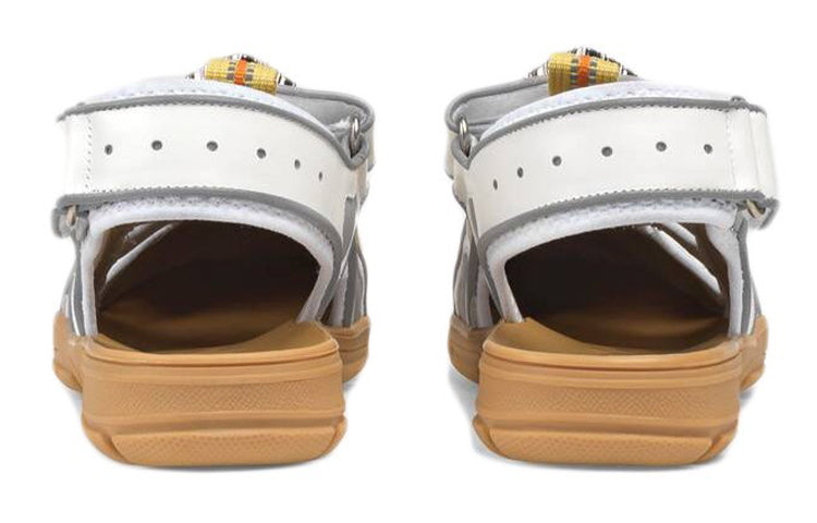 (WMNS) Gucci Tinsel Sport Sandals 'Crystal White Grey' 571557-98D10-8475