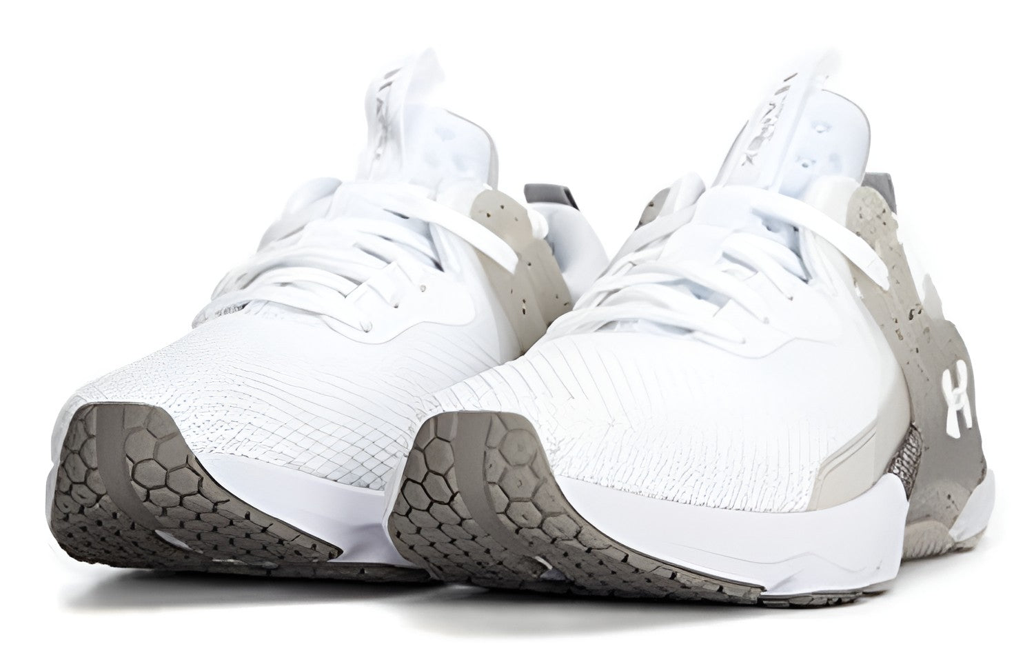 (WMNS) Under Armour HOVR Apex 3 Training Shoes 'White Brown' 3024272-110