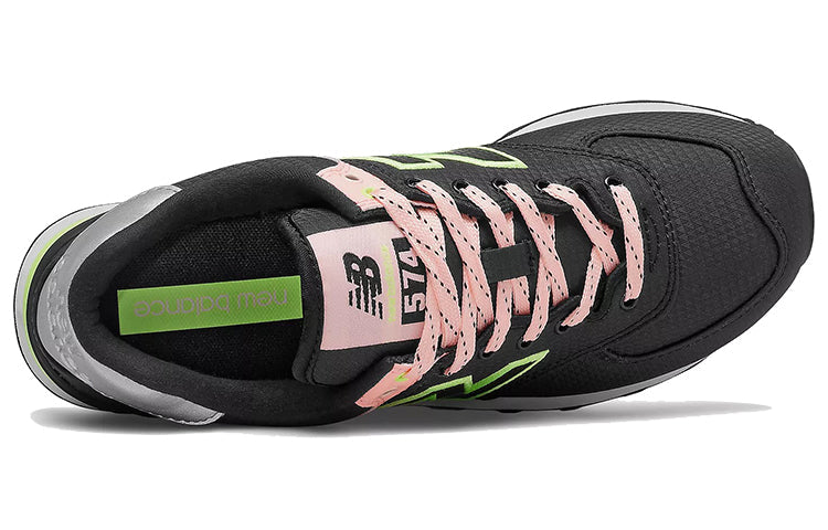 (WMNS) New Balance 574 v2 Shoes Black/Pink WL574WB2