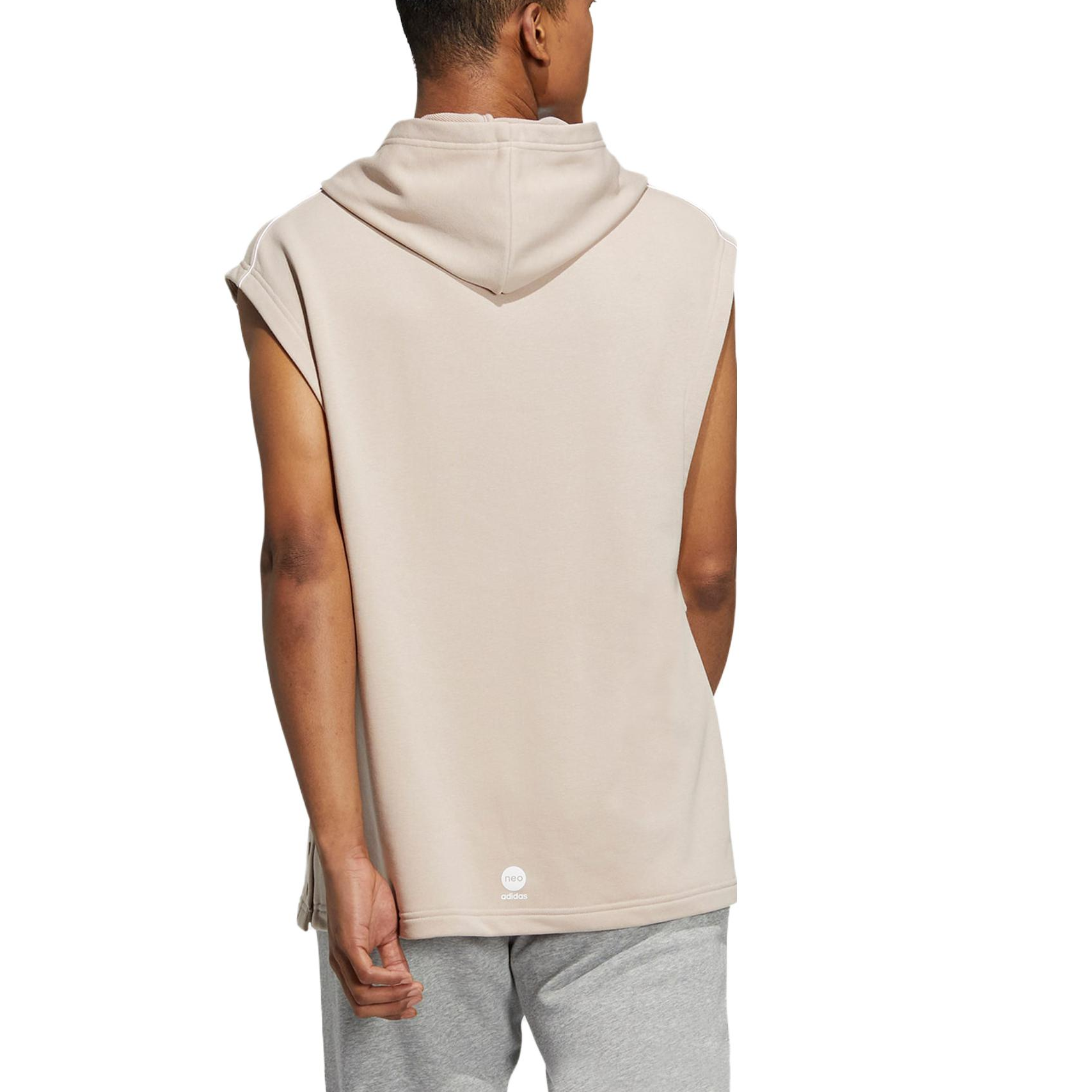 (WMNS) adidas Neo Studio Lounge Hooded Tee 'Beige' IB7644