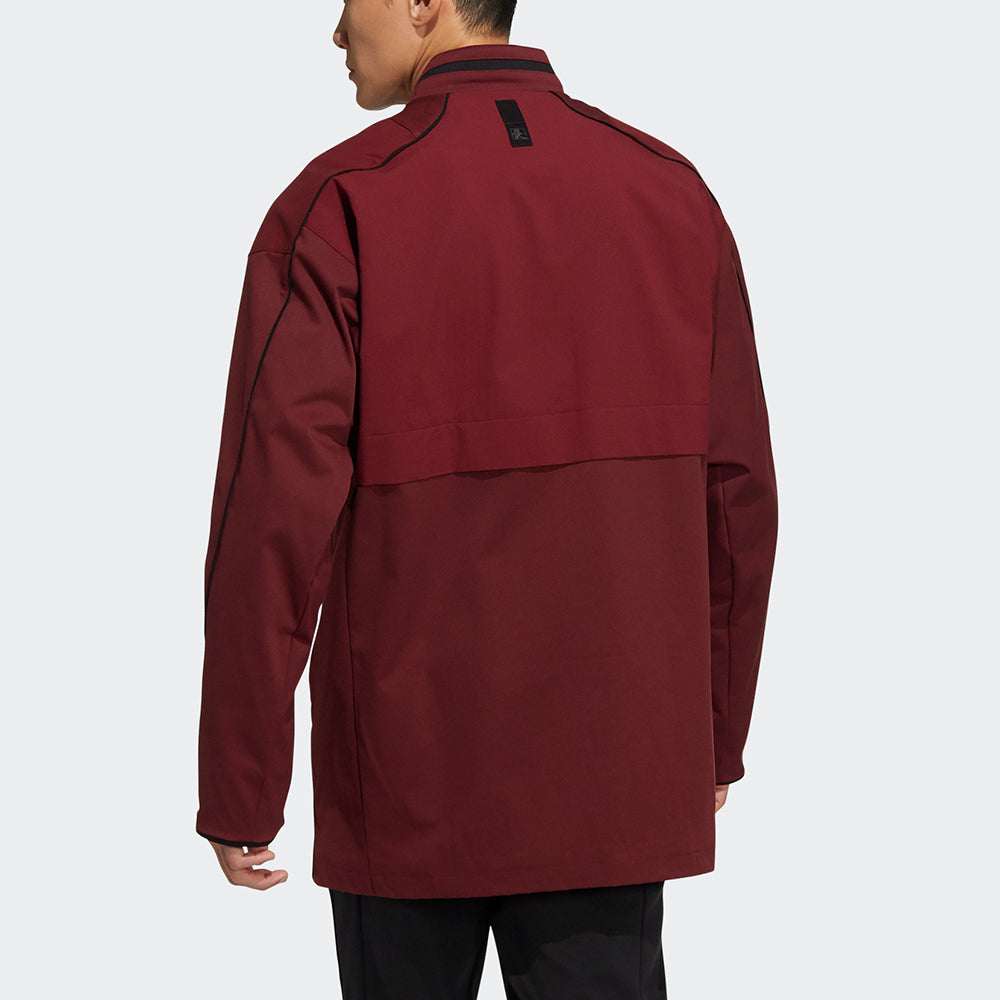 Men's adidas Wj Xia Long Jkt Martial Arts Series Logo Mid-Length Stand Collar Sports Jacket Brick Red HE5122