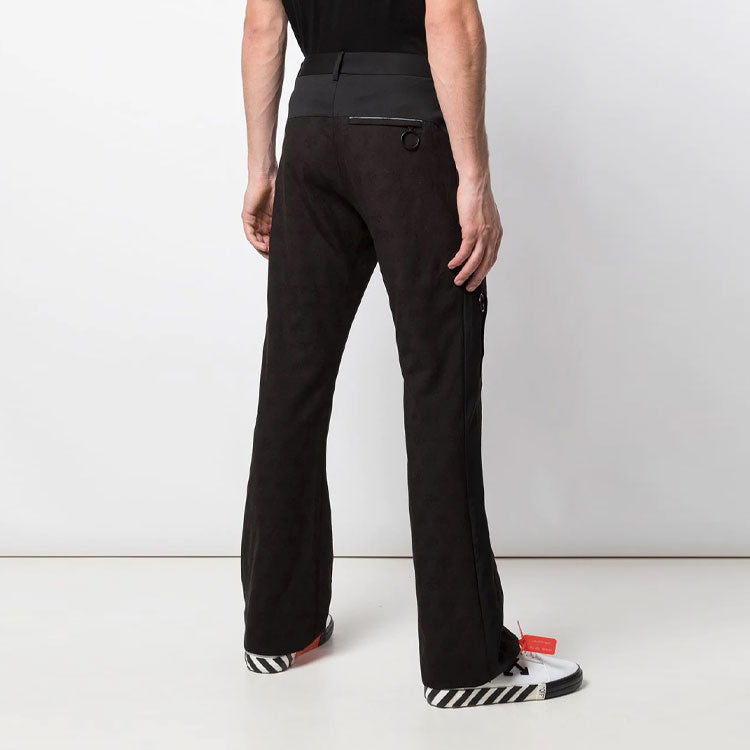 Off-White Logo Casual Pants Slim Fit Version Black OMCA114R20G400011000